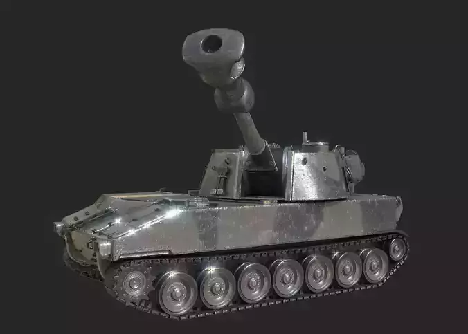 3 coatings of USA ARMY M109A5 Paladin 155mm SP Howitzer