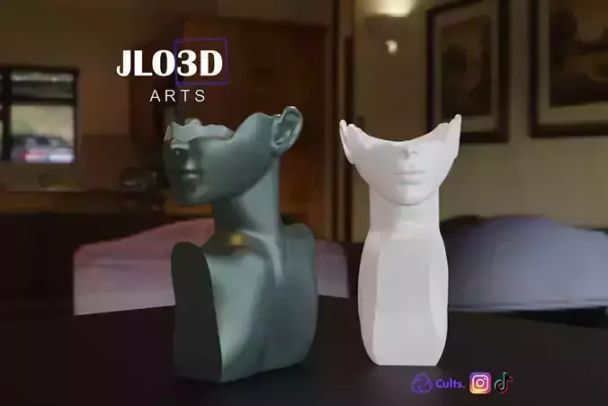 Female Figure Vase 3D print model