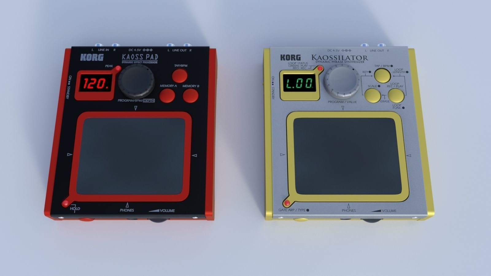 Korg Kaossilator and Mini KP 3D model_1