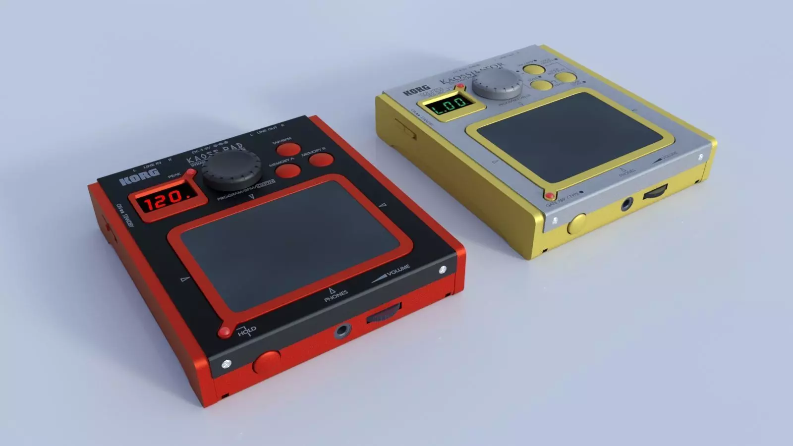 Korg Kaossilator and Mini KP 3D model_0