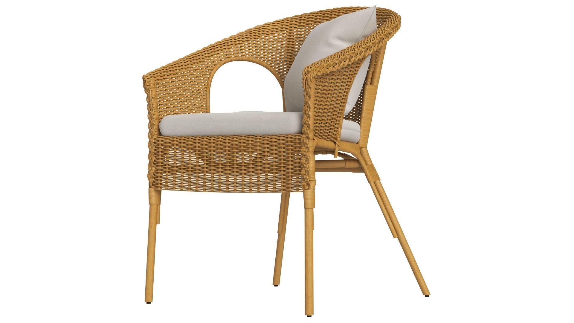 IKEA Agen Chair with Cushion 3D model_3