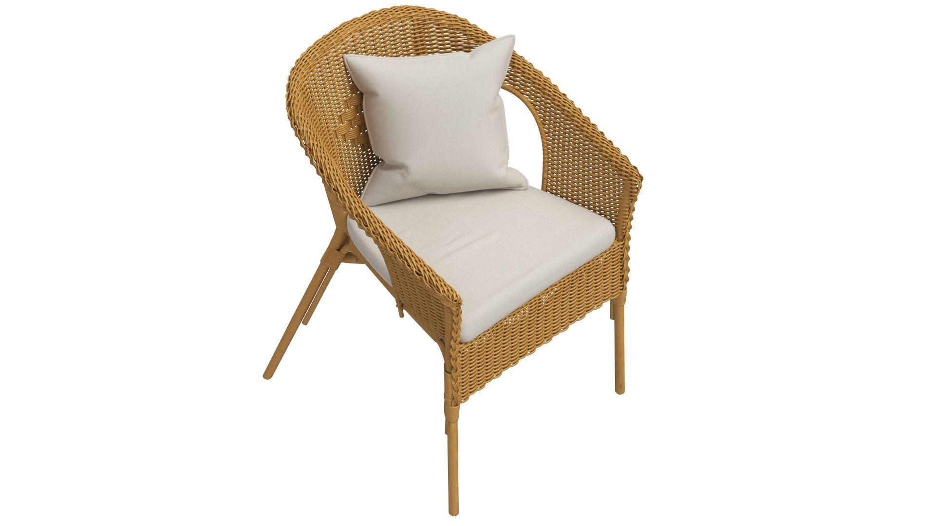 IKEA Agen Chair with Cushion 3D model_5