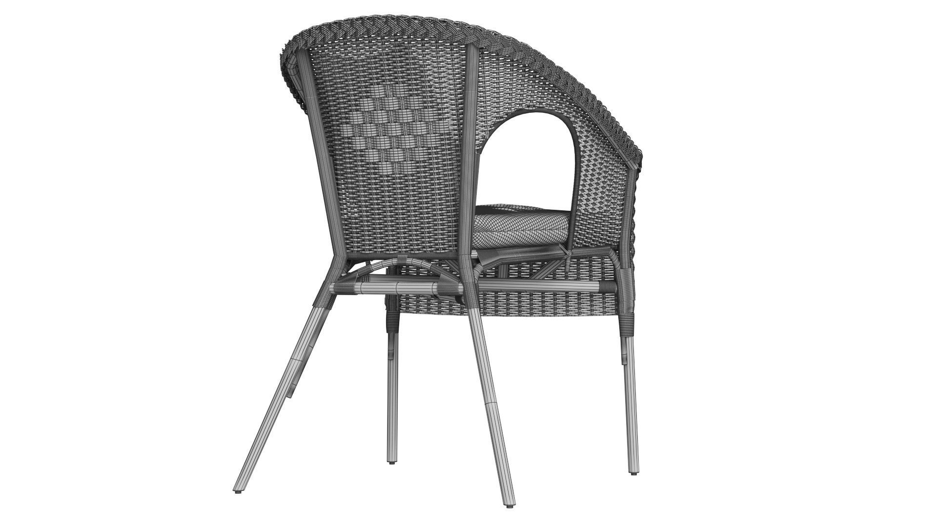 IKEA Agen Chair with Cushion 3D model_9
