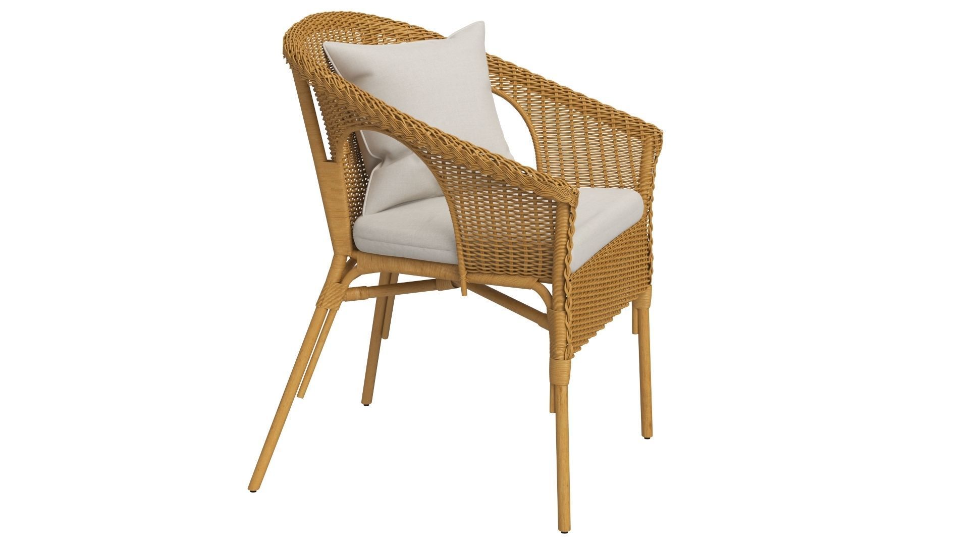 IKEA Agen Chair with Cushion 3D model_4