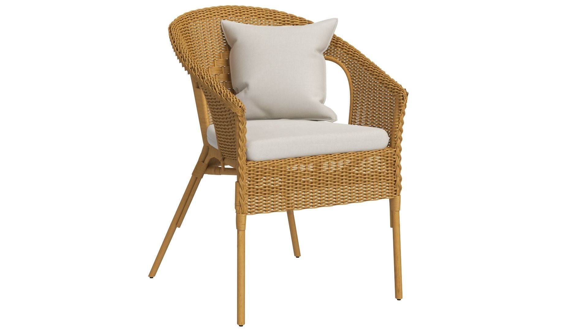 IKEA Agen Chair with Cushion 3D model_1
