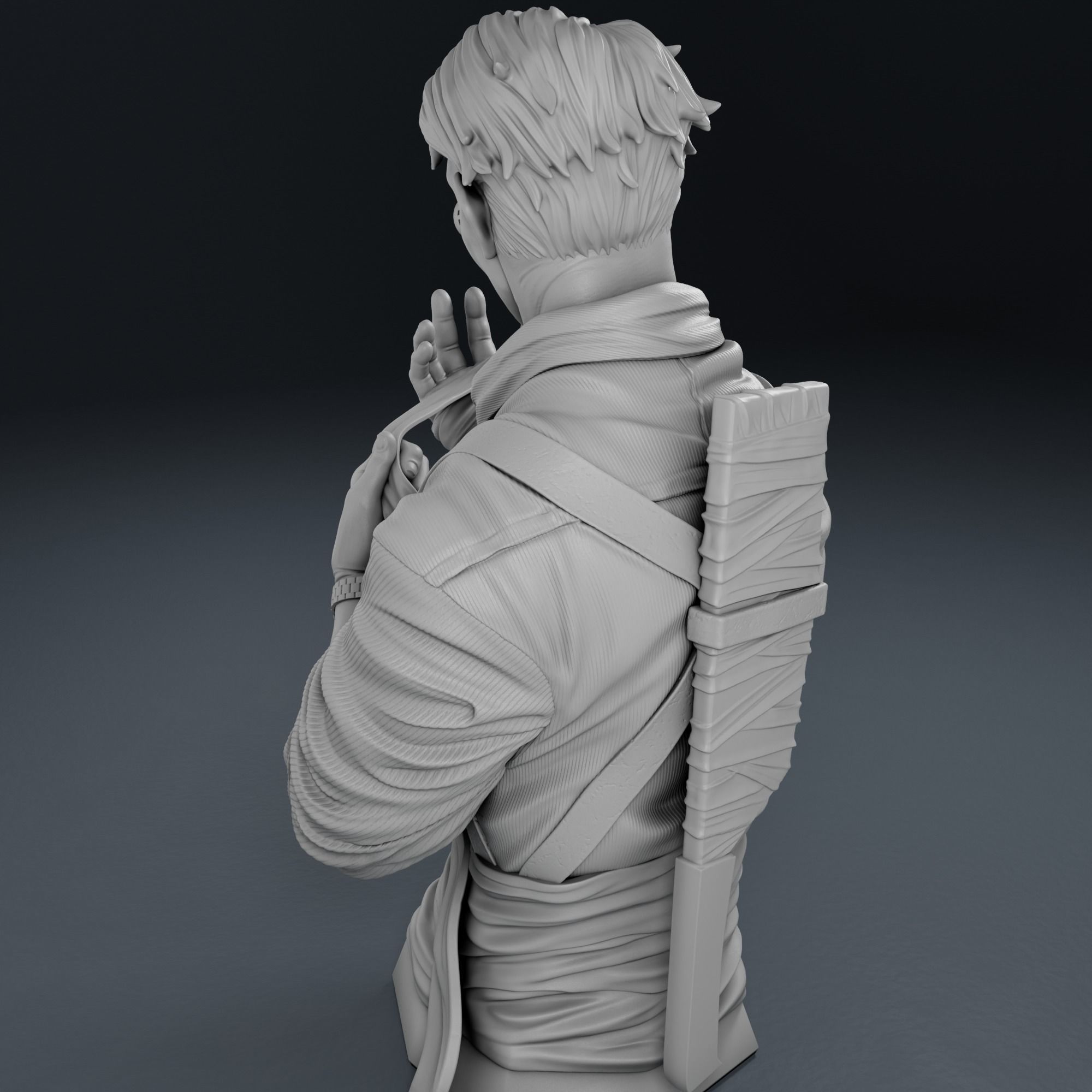 Nanamin Bust - Jujutsu Kaisen Anime Fan Art 3D print model_10