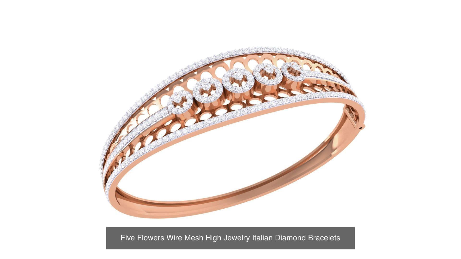 128 High Jewelry Italian Diamond Bracelets 3dm stl 3D Model Collection_80