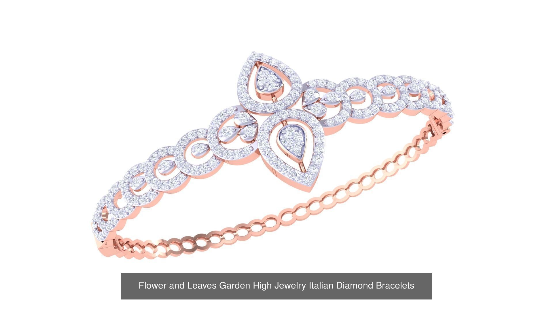 128 High Jewelry Italian Diamond Bracelets 3dm stl 3D Model Collection_24