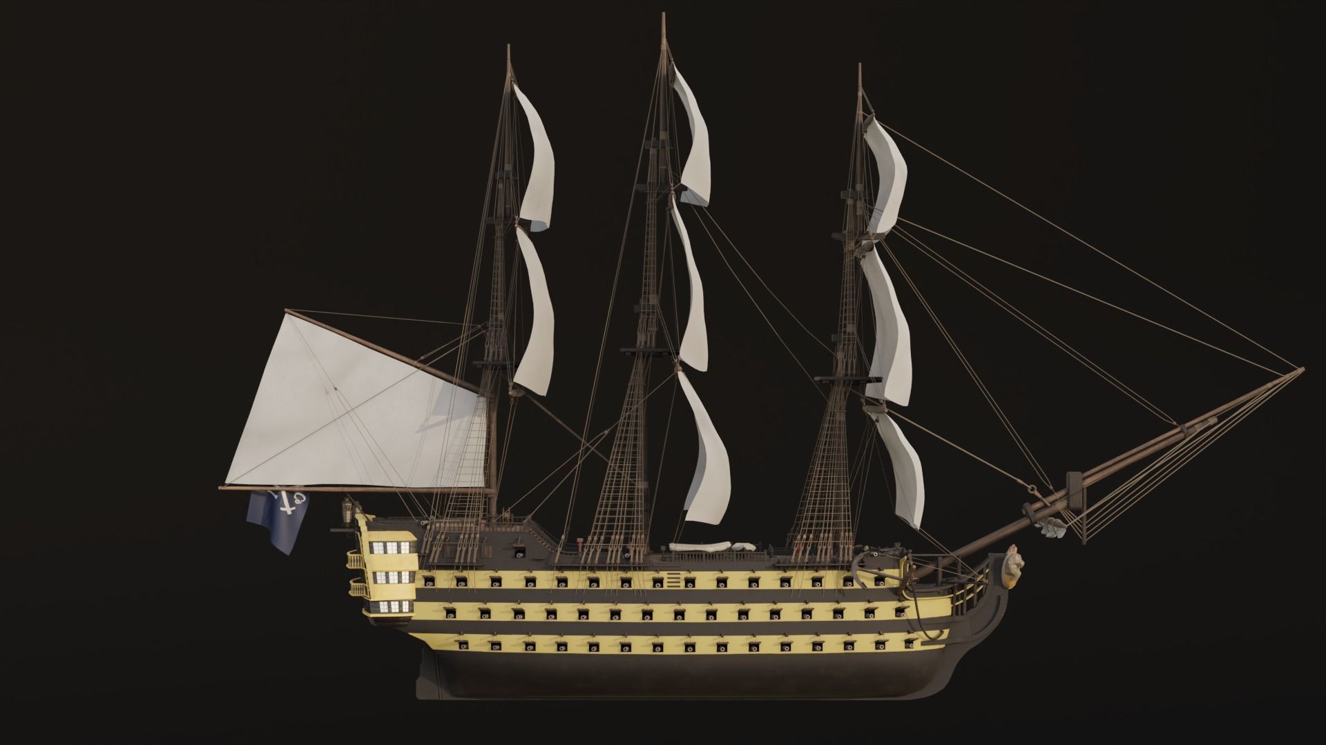HMS Endeavour 3D model_3
