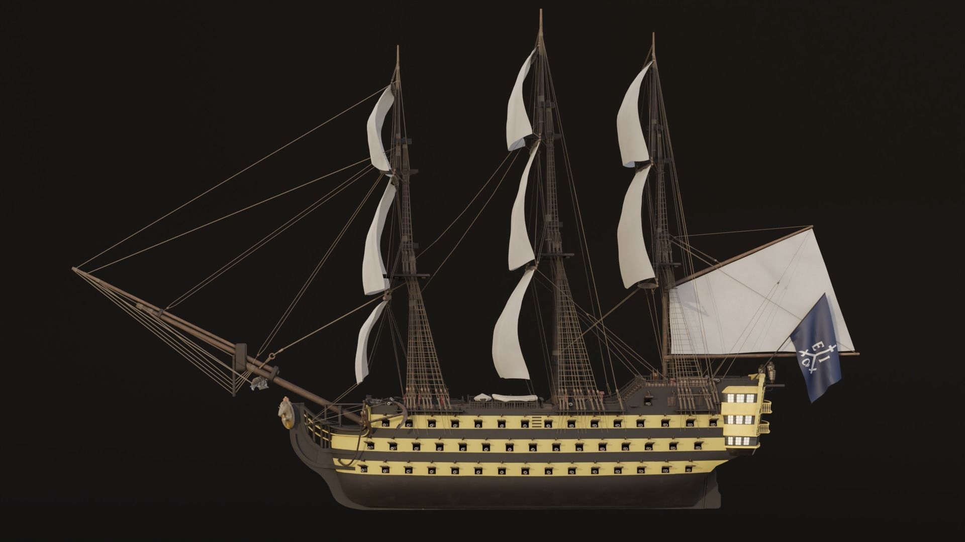 HMS Endeavour 3D model_1