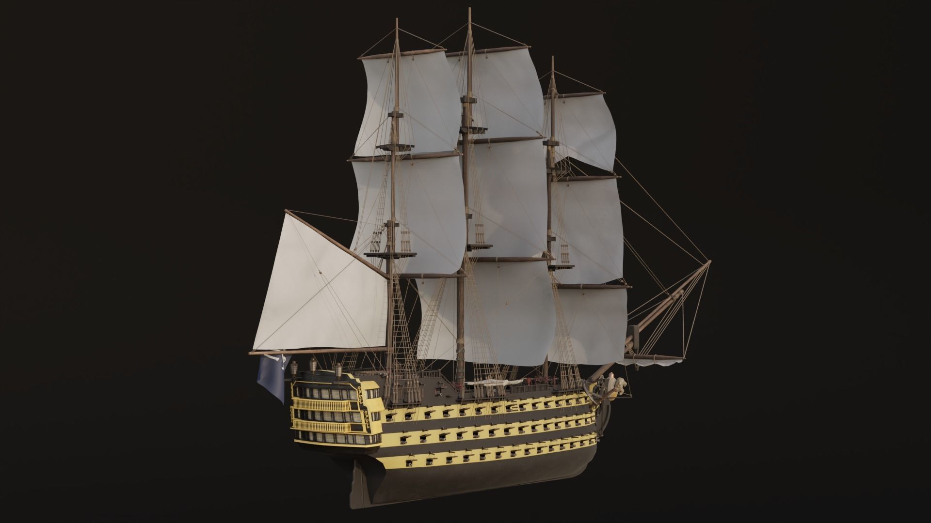 HMS Endeavour 3D model_5