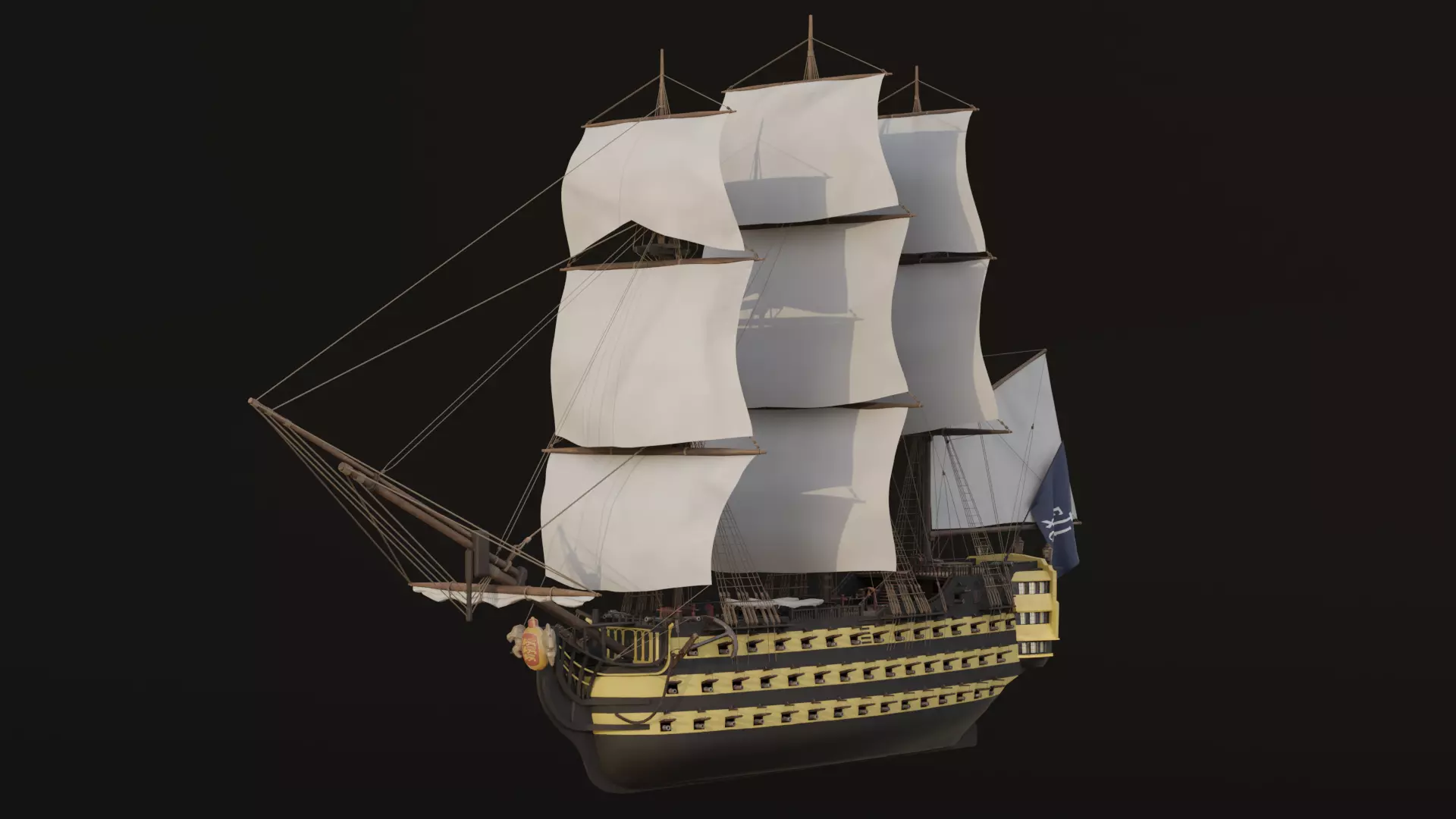 HMS Endeavour 3D model_0