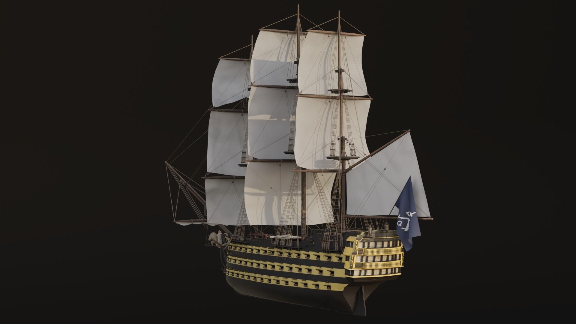 HMS Endeavour 3D model_4