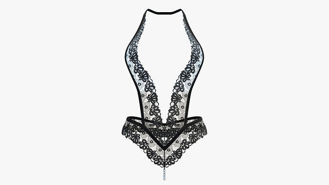 Sexy Lingerie SS31 Low-poly 3D model