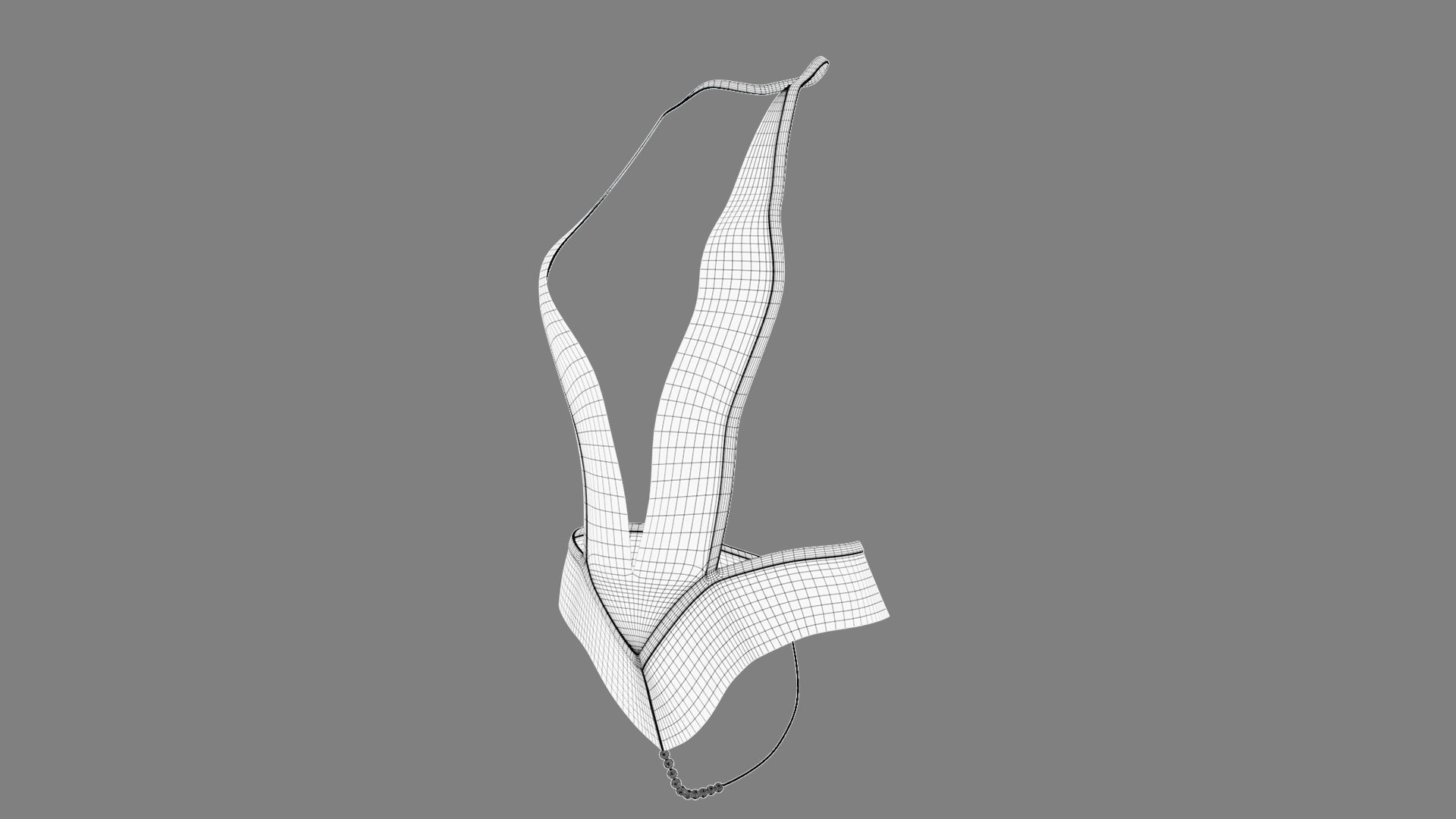 Sexy Lingerie SS31 Low-poly 3D model_6