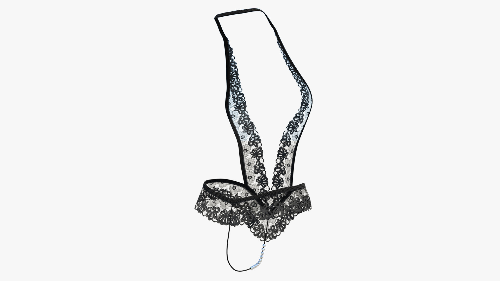 Sexy Lingerie SS31 Low-poly 3D model_3