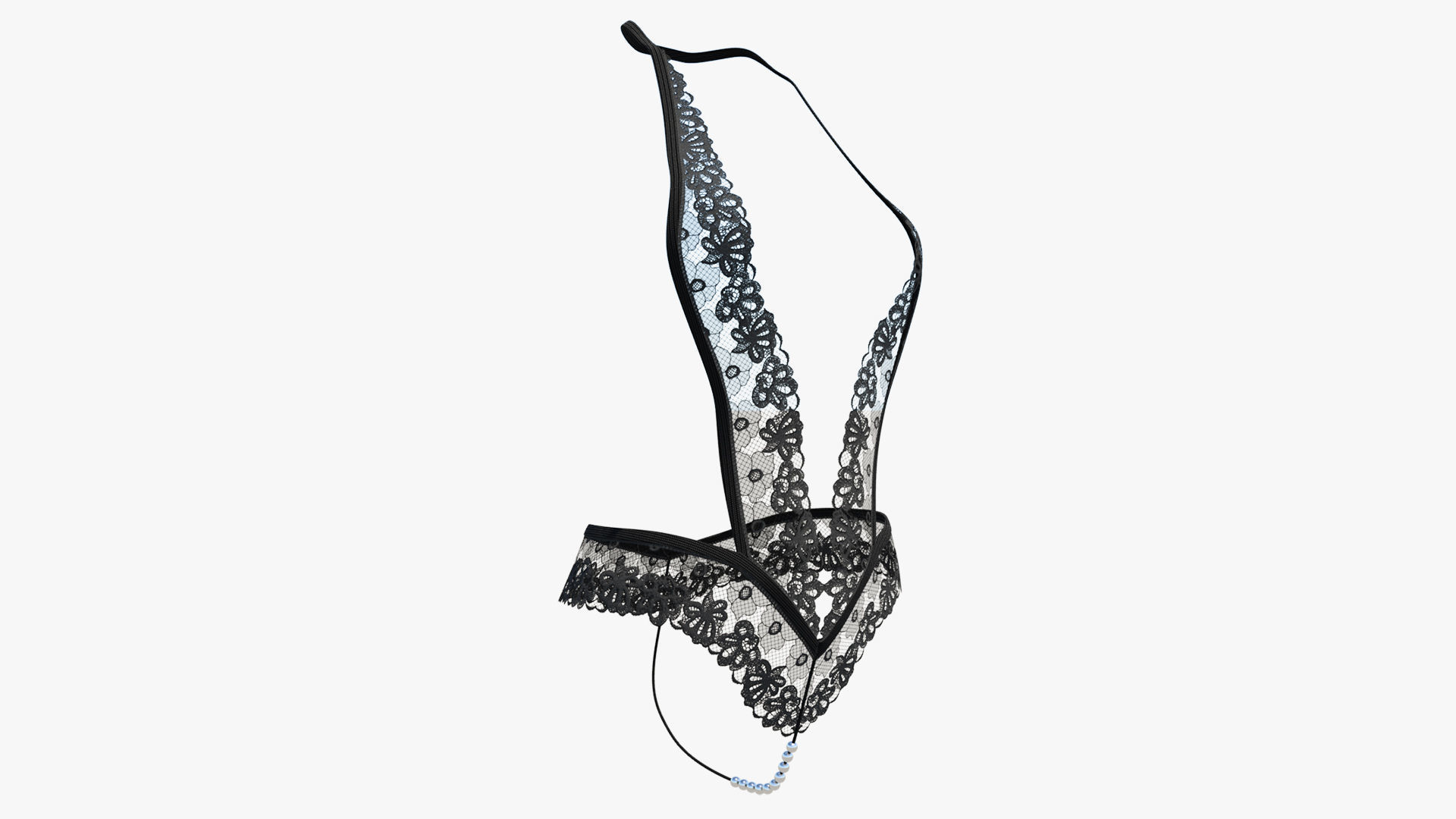 Sexy Lingerie SS31 Low-poly 3D model_1