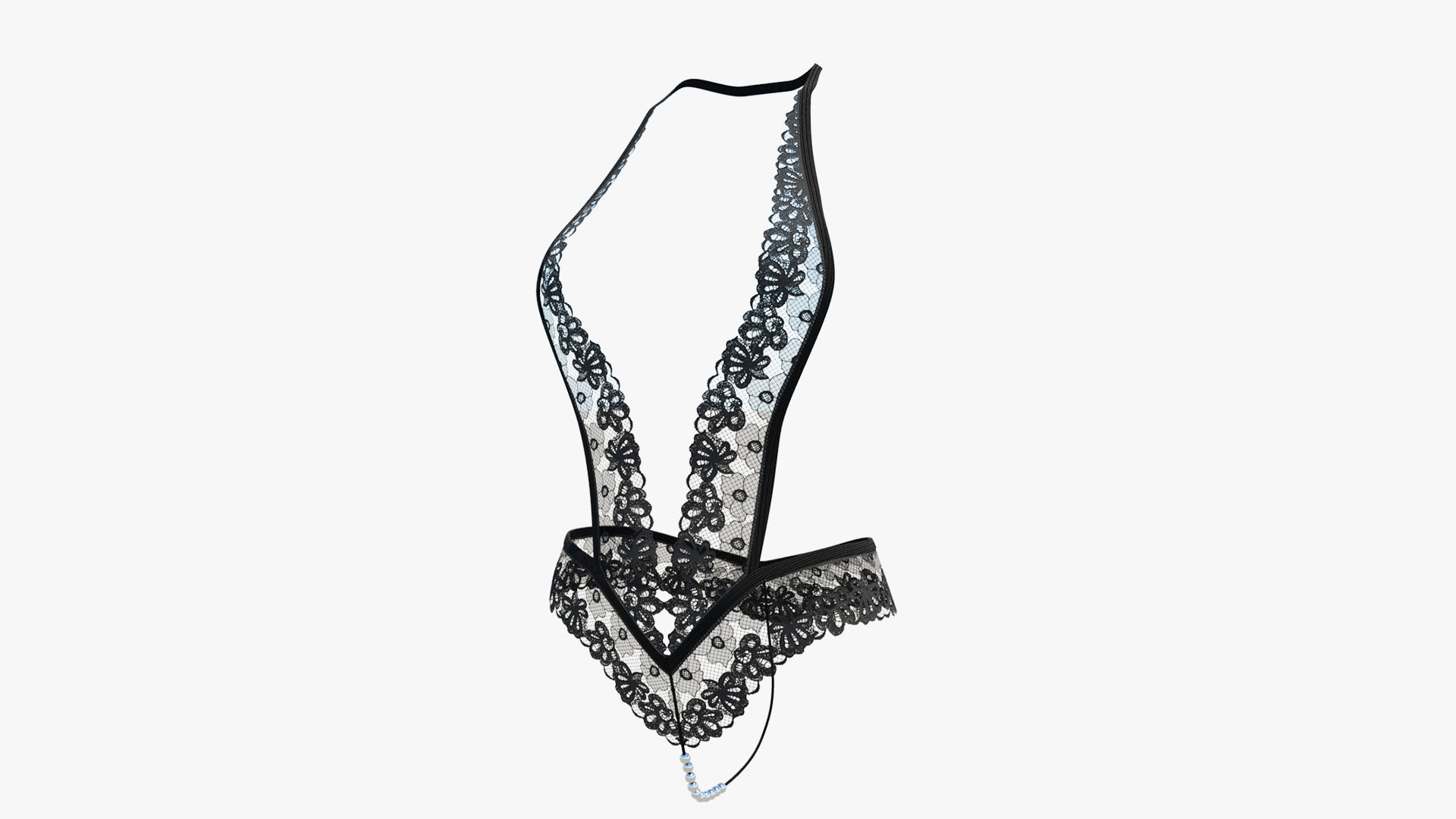Sexy Lingerie SS31 Low-poly 3D model_4