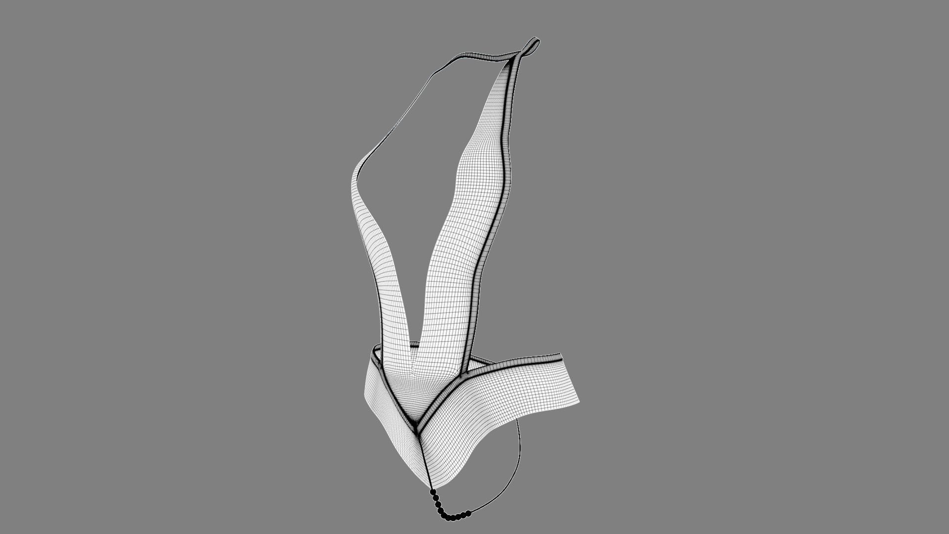 Sexy Lingerie SS31 Low-poly 3D model_7