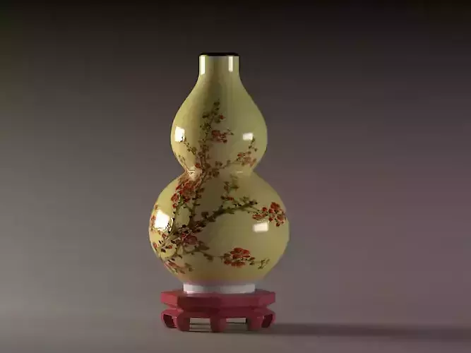 Gourd vase porcelain glaze vase ancient blue and white