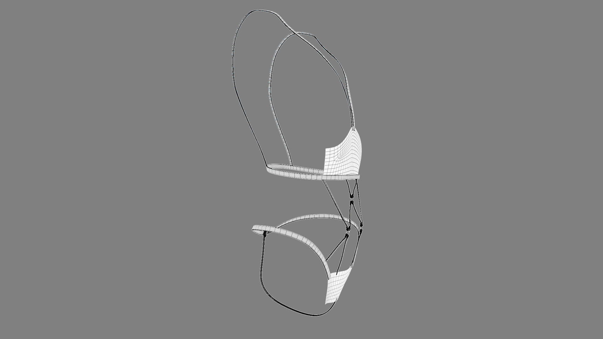 Sexy Lingerie SS32 Low-poly 3D model_6