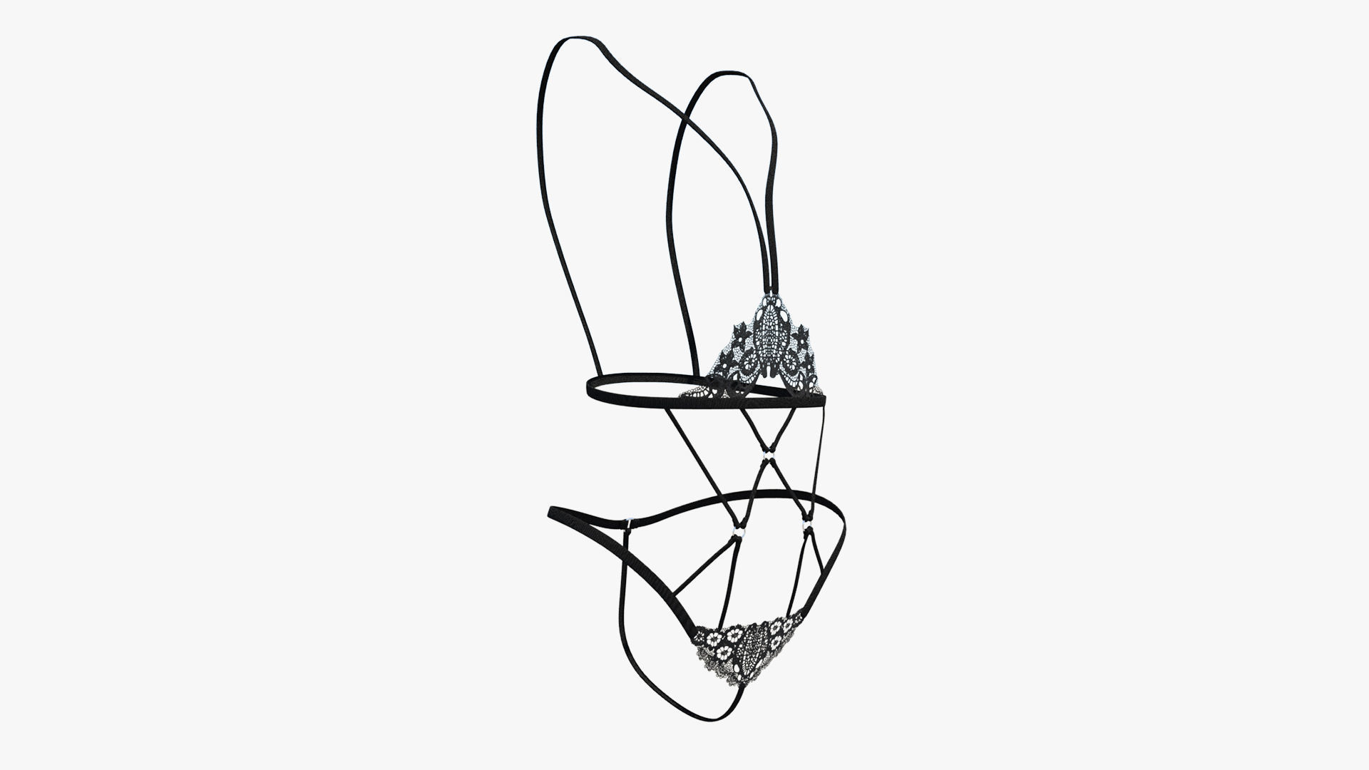Sexy Lingerie SS32 Low-poly 3D model_1