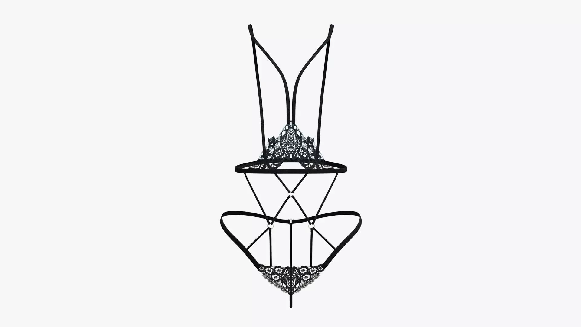 Sexy Lingerie SS32 Low-poly 3D model_0