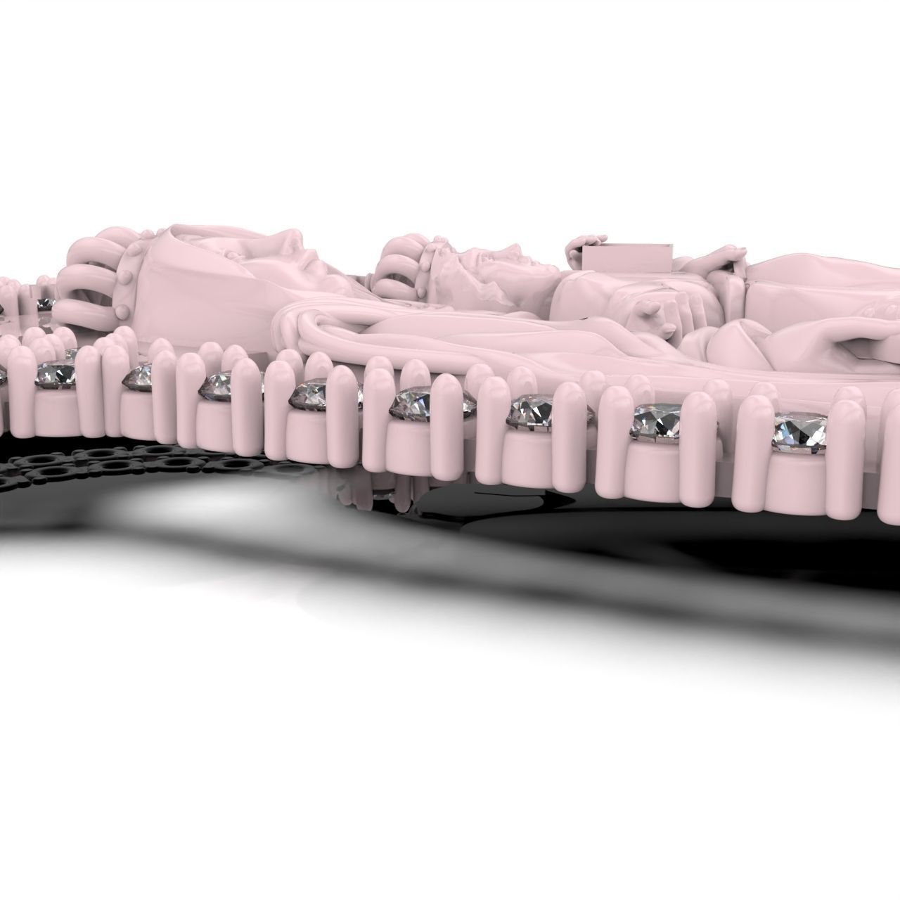 virgin pendant 3D print model_2