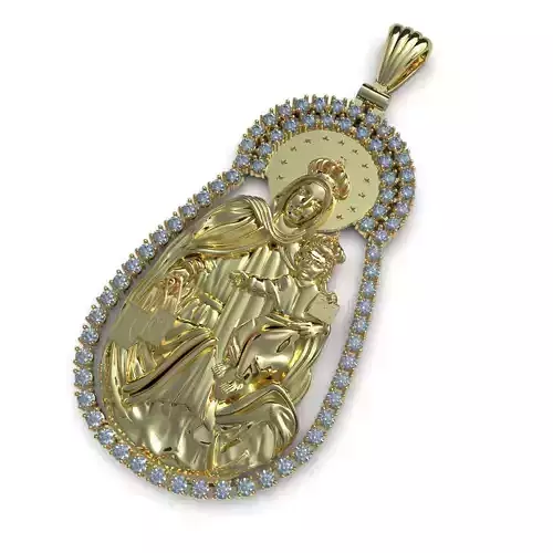 virgin pendant 3D print model