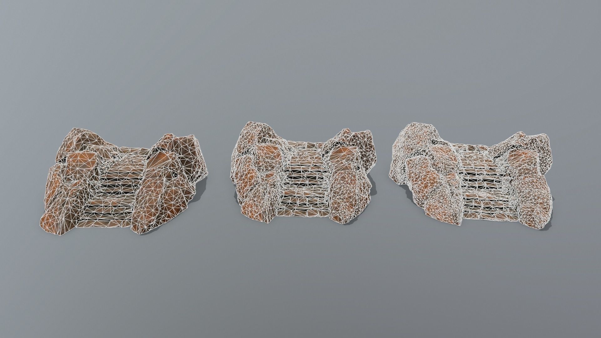 stairs Low-poly 3D model_18