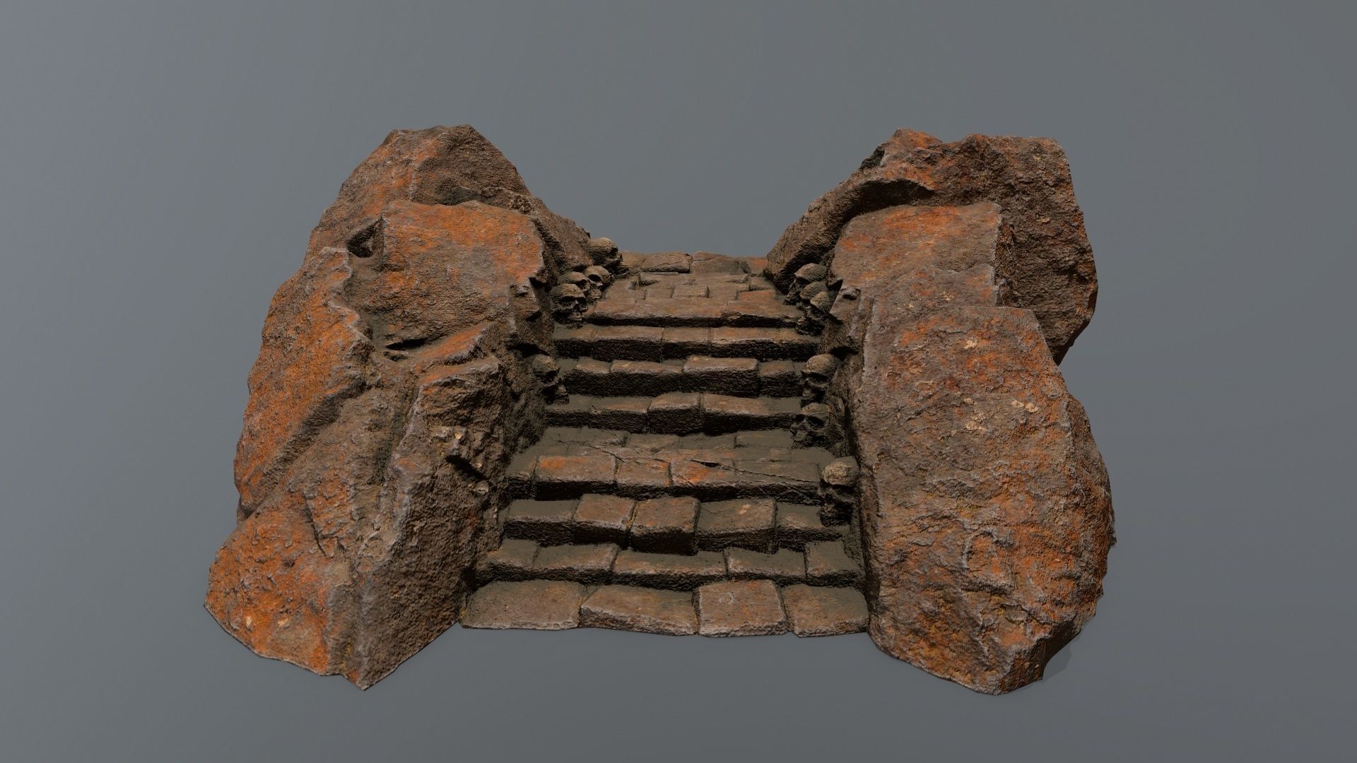 stairs Low-poly 3D model_15