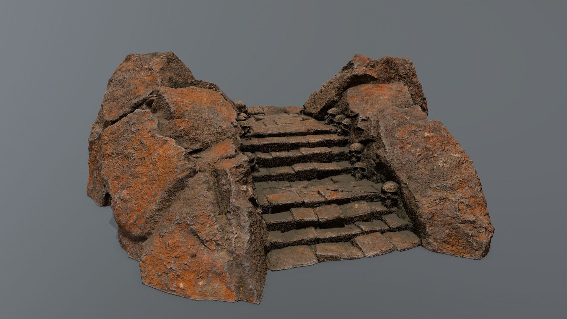 stairs Low-poly 3D model_14