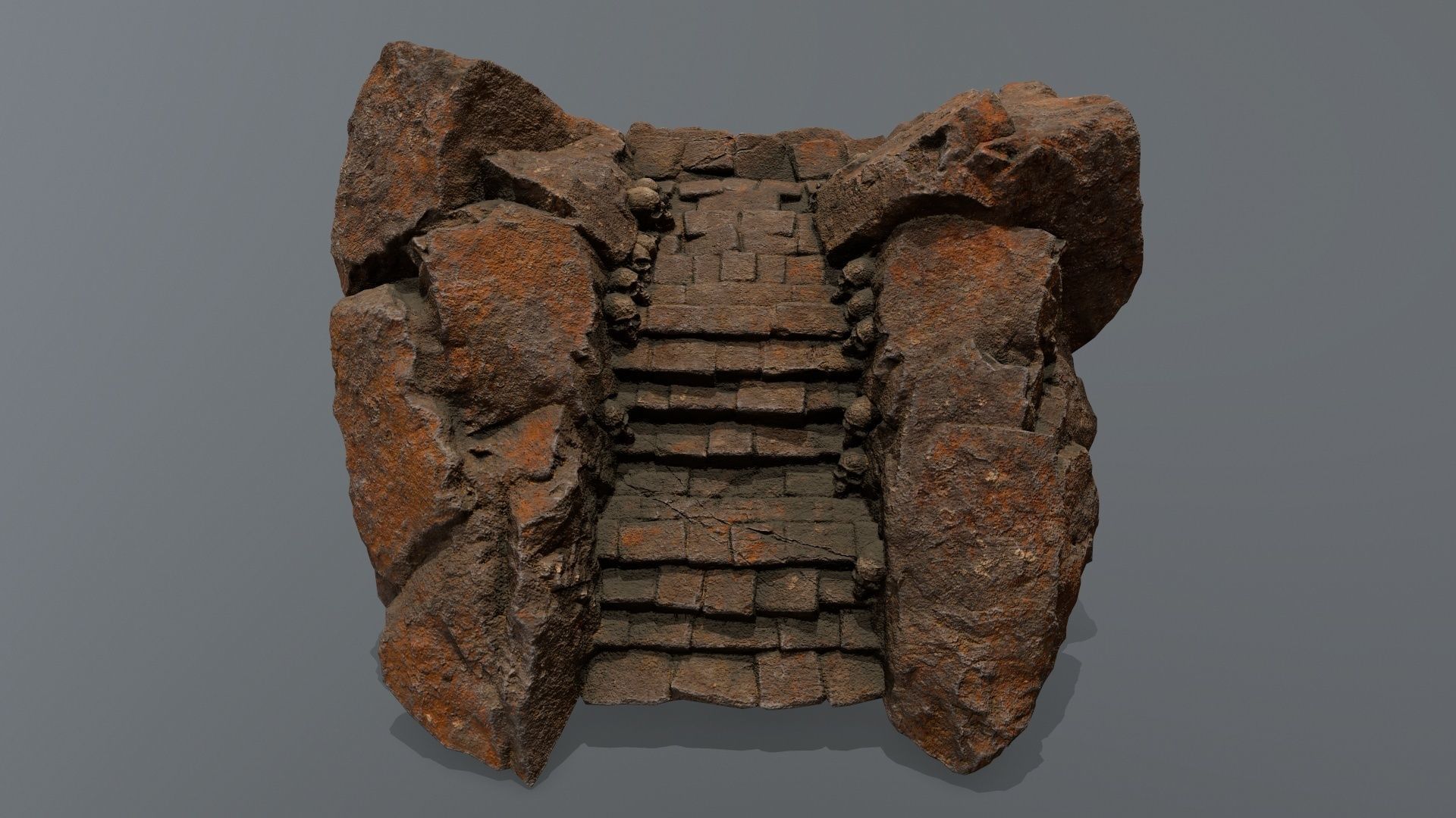 stairs Low-poly 3D model_16