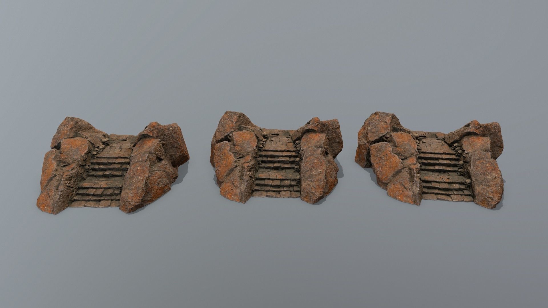 stairs Low-poly 3D model_17