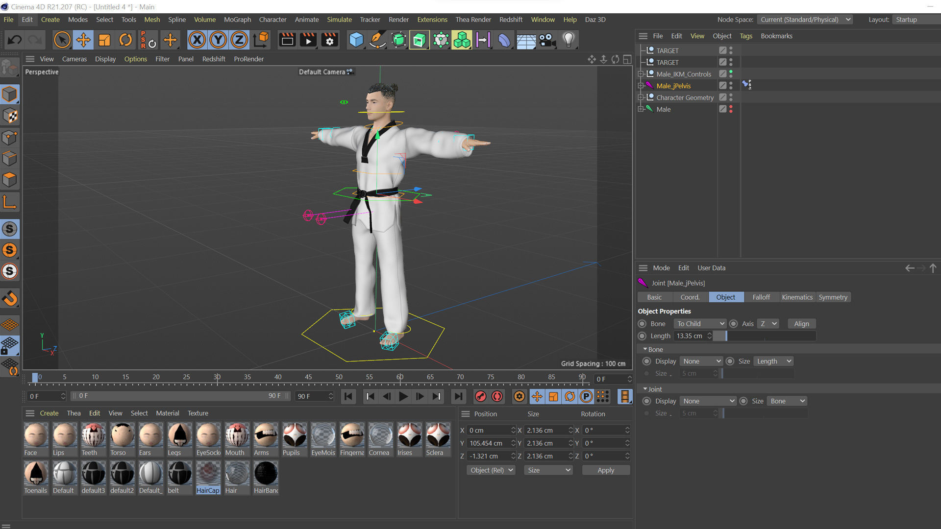 Realistic Karate Man 3D model_34