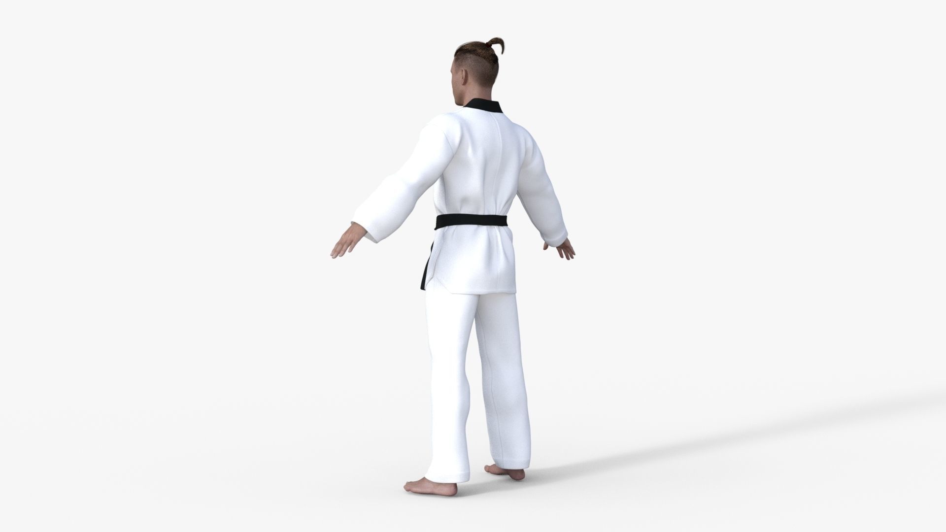 Realistic Karate Man 3D model_15