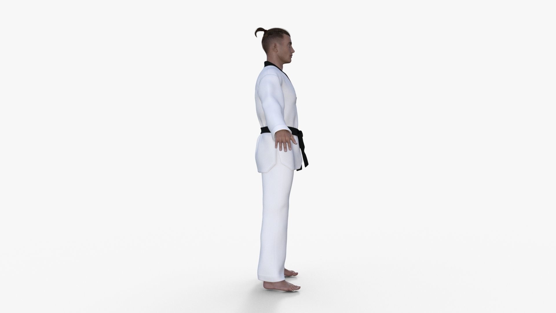 Realistic Karate Man 3D model_18