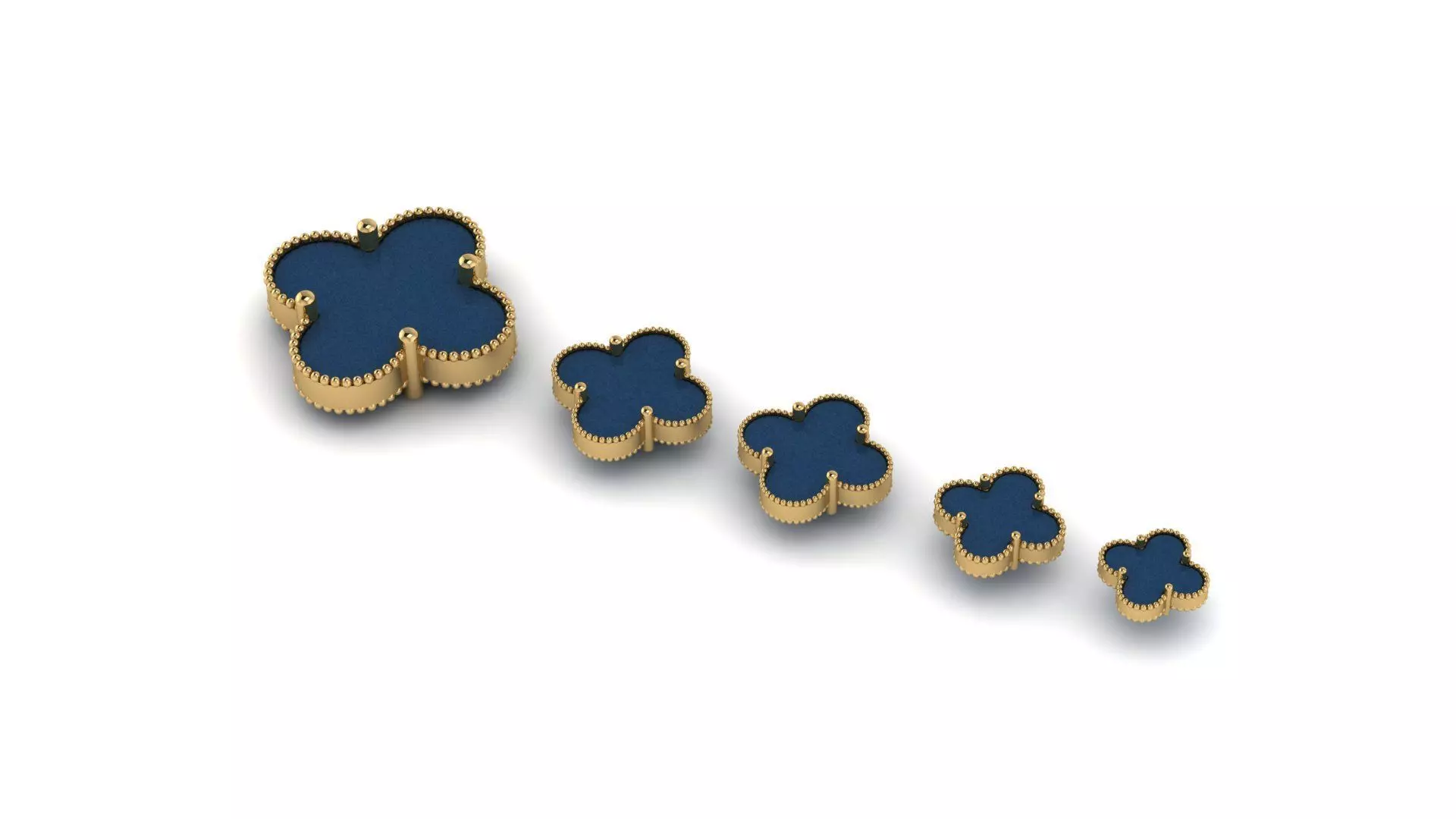 Alhambra lokit bracelate Low Weight 3D print model_0