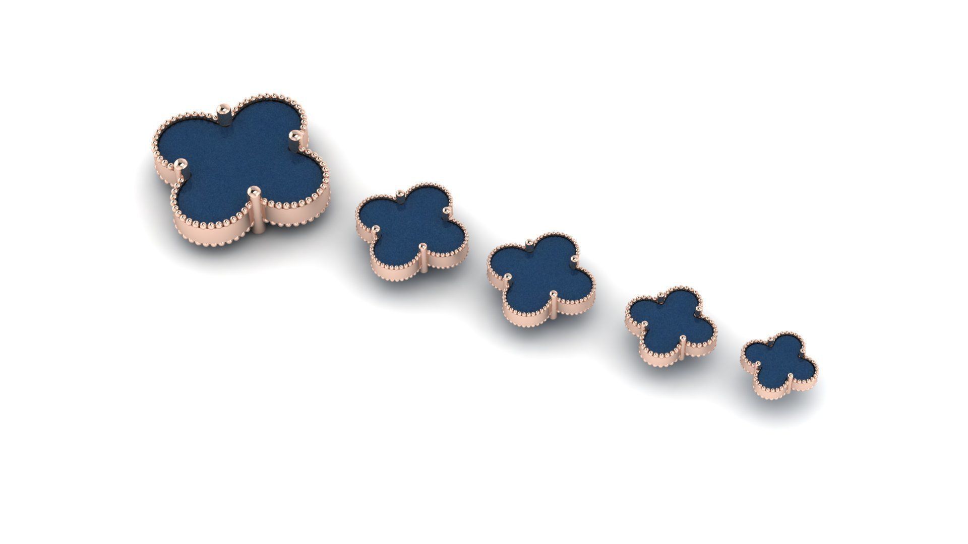 Alhambra lokit bracelate Low Weight 3D print model_2