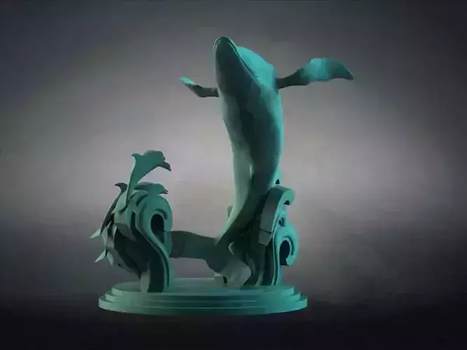 Protect the environment marine whale sculpture 