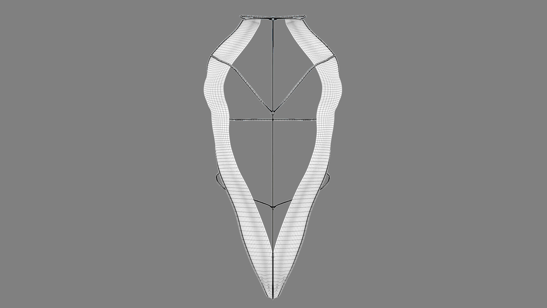 Sexy Lingerie SS34 Low-poly 3D model_5