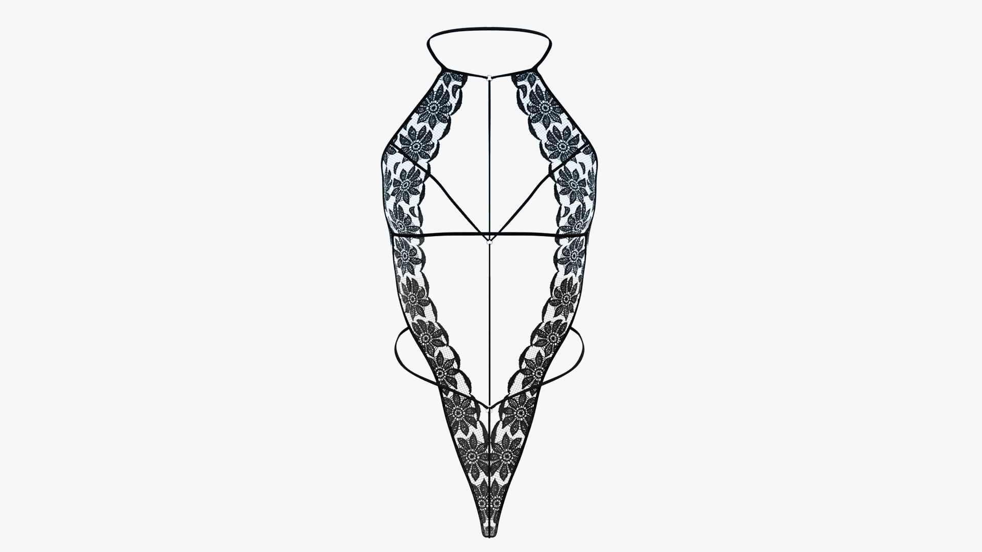 Sexy Lingerie SS34 Low-poly 3D model_3