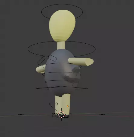 A simple character 3D model