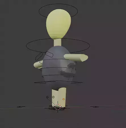 A simple character 3D model
