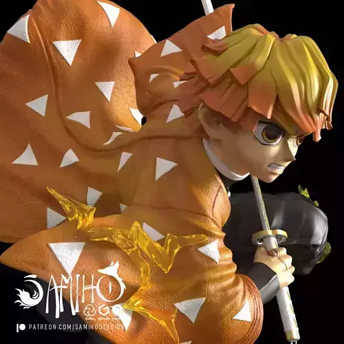 Samiho Studios - Agatsuma Zenitsu - STLs ready for printing