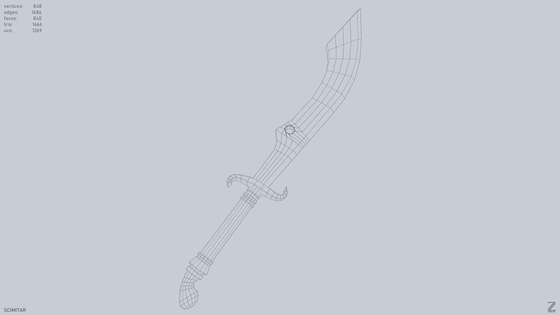 Scimitar 3D model_15