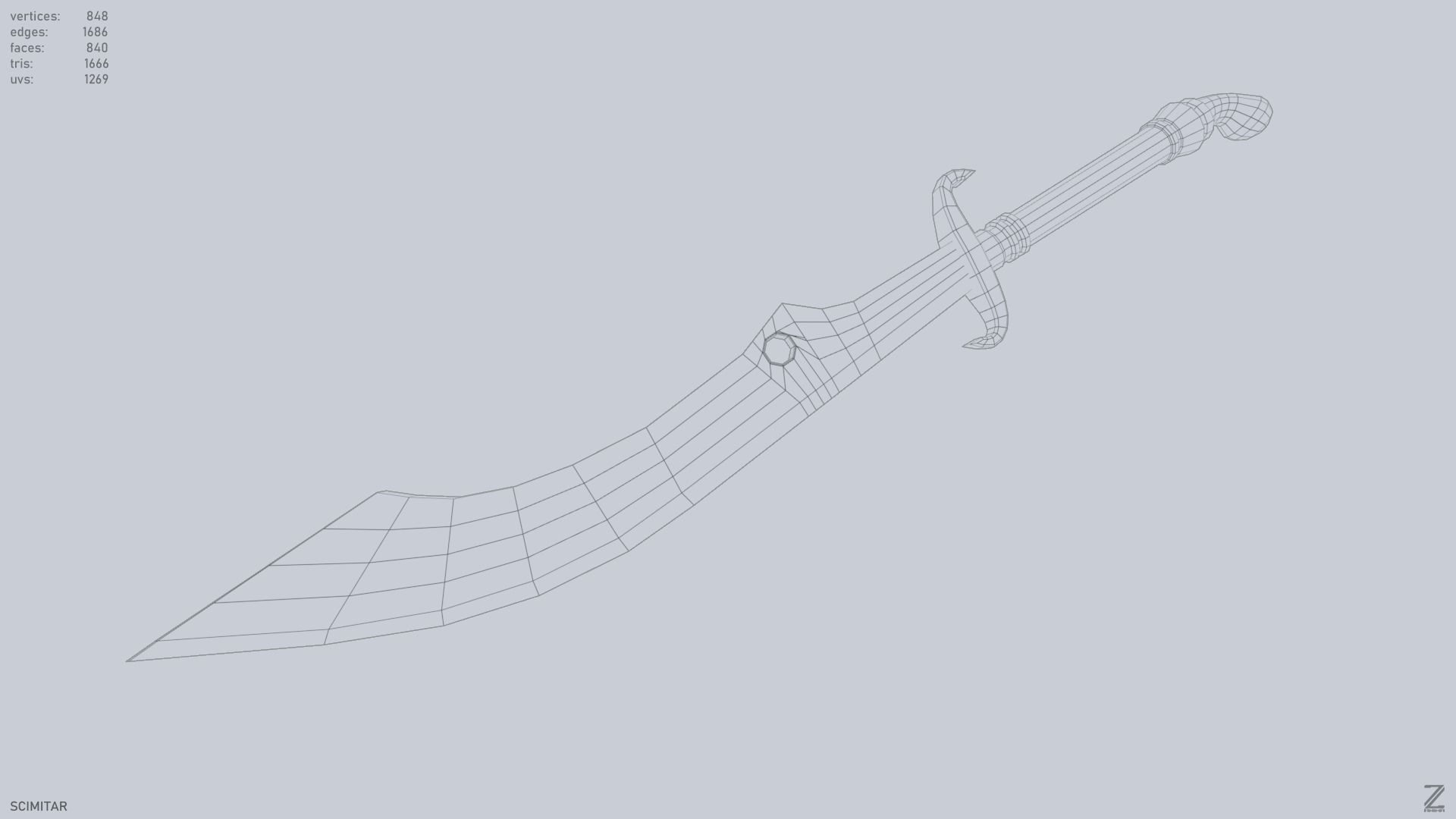 Scimitar 3D model_11