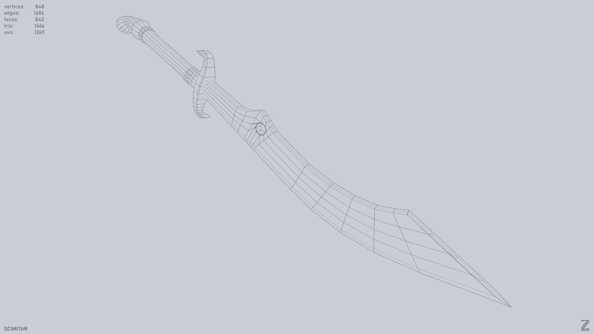 Scimitar 3D model_14
