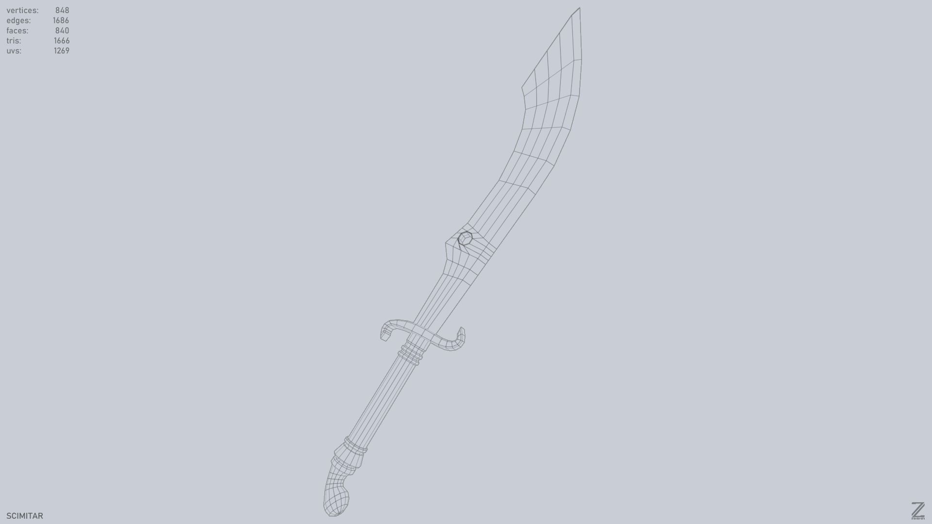 Scimitar 3D model_13