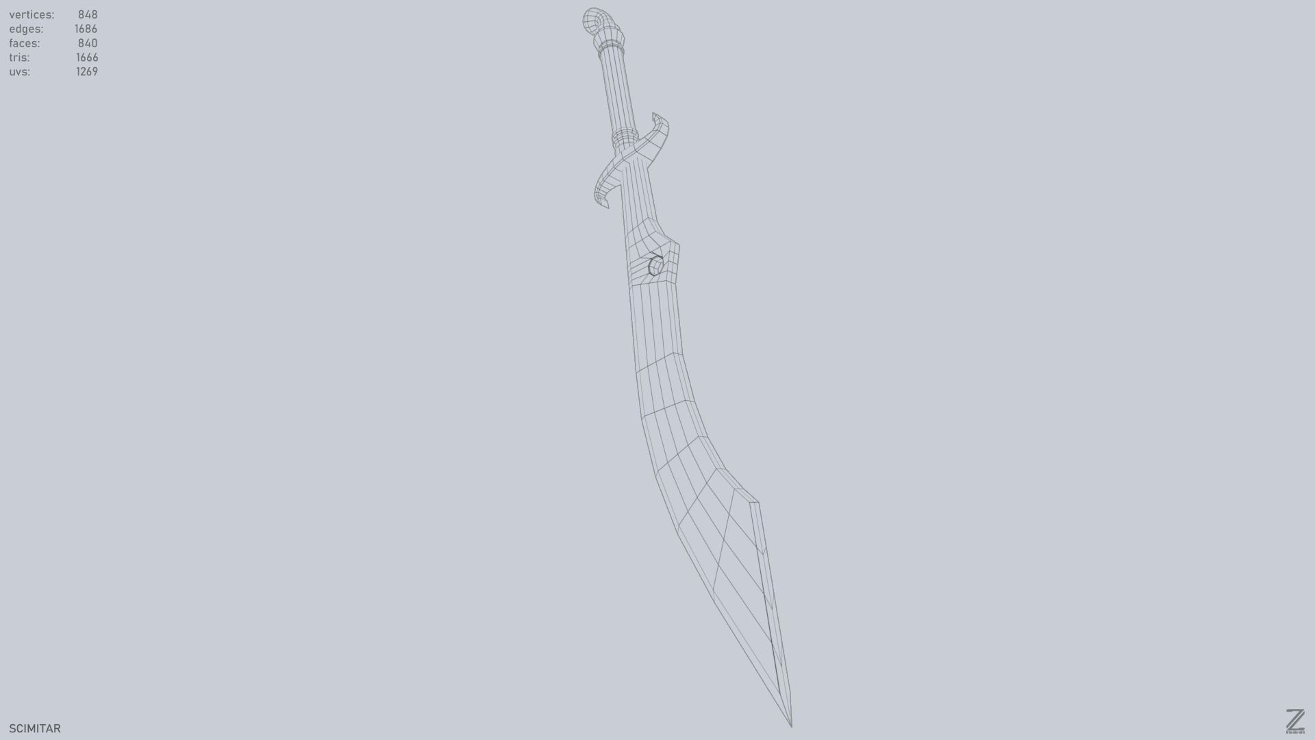 Scimitar 3D model_12